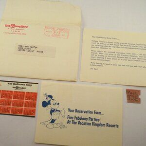 Disney World Conformation to New Years party, Other 1975 Vintage Ephemera